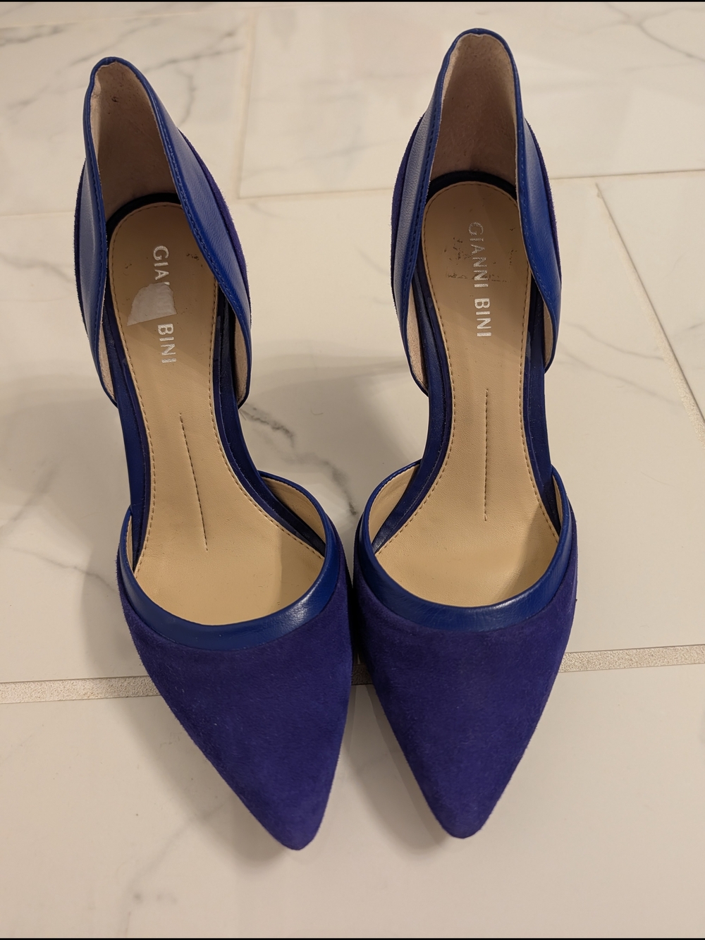 Gianni Bini Women's Pointed Toe D'Orsay Pump in Royal Blue